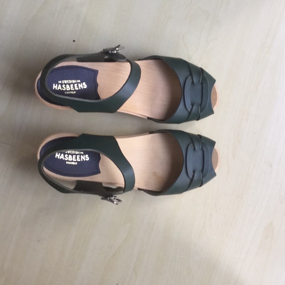 Swedish Hasbeen platform sandals (worn once)